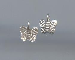 Thai Karen Hill Tribe Silver Pendants Little Butterfly Pendants NS249