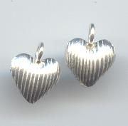 Thai Karen Hill Tribe Silver Pendants Engraved Heart Pendants NS257
