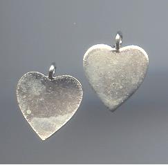 Thai Karen Hill Tribe Silver Pendants Plain Heart Pendant NS276