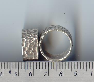 Thai Karen Hill Tribe Silver Hammered Ring RR045 