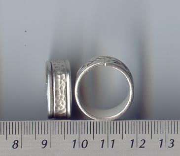 Thai Karen Hill Tribe Silver Hammered Ring RR055 