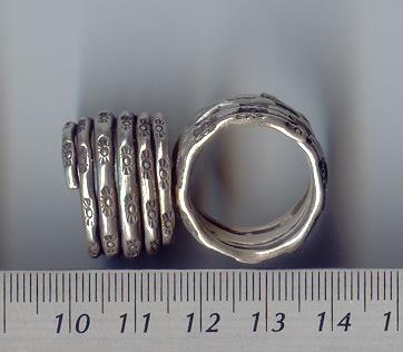 Thai Karen Hill Tribe Silver Sun Printed Ring RR066 
