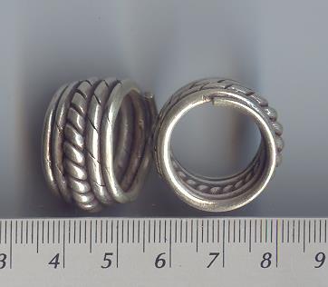 Thai Karen Hill Tribe Silver Wire & Middle Twist Ring RR069 