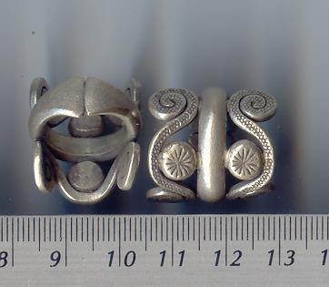 Thai Karen Hill Tribe Silver Swirl & Radius Printed Ring RR075 