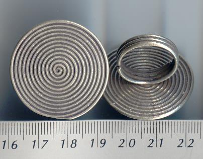 Thai Karen Hill Tribe Silver Plain Spiral Ring RR085 