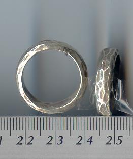 Thai Karen Hill Tribe Silver Hammered Ring RR114 