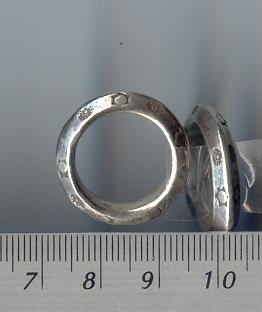 Thai Karen Hill Tribe Silver Printed Ring RR116 