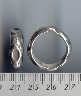 Thai Karen Hill Tribe Silver Pit Oval & Eye Printed Ring RR119 