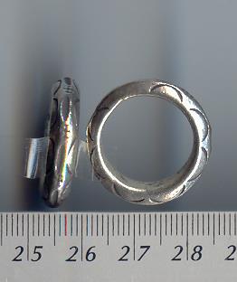 Thai Karen Hill Tribe Silver Oval Printed Ring RR123 
