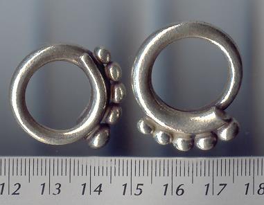 Thai Karen Hill Tribe Silver Multi-Plain Ball Ring RR148 