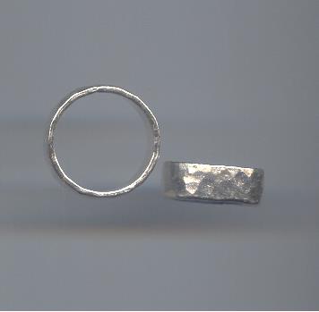 Thai Karen Hill Tribe Silver Hammered Ring RR160 