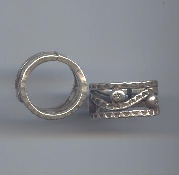 Thai Karen Hill Tribe Silver Hammered Ring RR161 