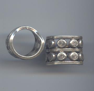 Thai Karen Hill Tribe Silver Printed Ring RR162 