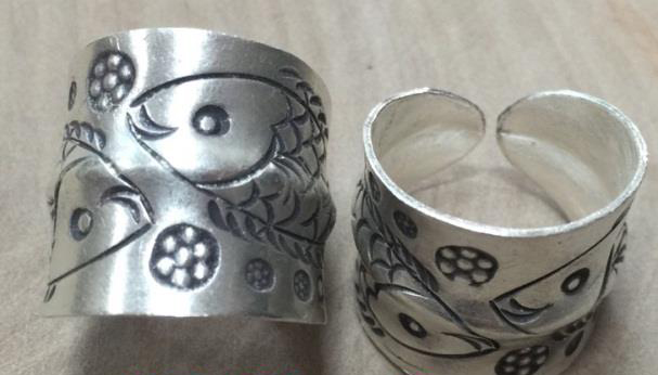 Thai Karen Hill Tribe Silver Ring RR451
