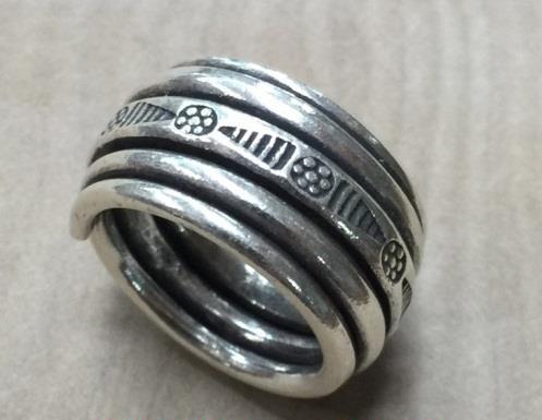 
								Thai Karen Hill Tribe Silver Ring RR475