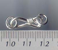 Thai Karen Hill Tribe Toggles and Findings Silver Plain Hook TG003 