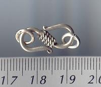 Thai Karen Hill Tribe Toggles and Findings Silver Plain S-Clasps TG005 