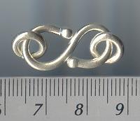 Thai Karen Hill Tribe Toggles and Findings Silver Plain S-Clasps TG008 