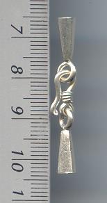 Thai Karen Hill Tribe Toggles and Findings Silver Hook With Plain Caps TG012 