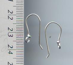 Thai Karen Hill Tribe Toggles and Findings Silver Plain Hook Earwire TG017 