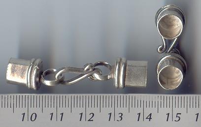 Thai Karen Hill Tribe Toggles and Findings Silver Hook With Plain Caps TG043 